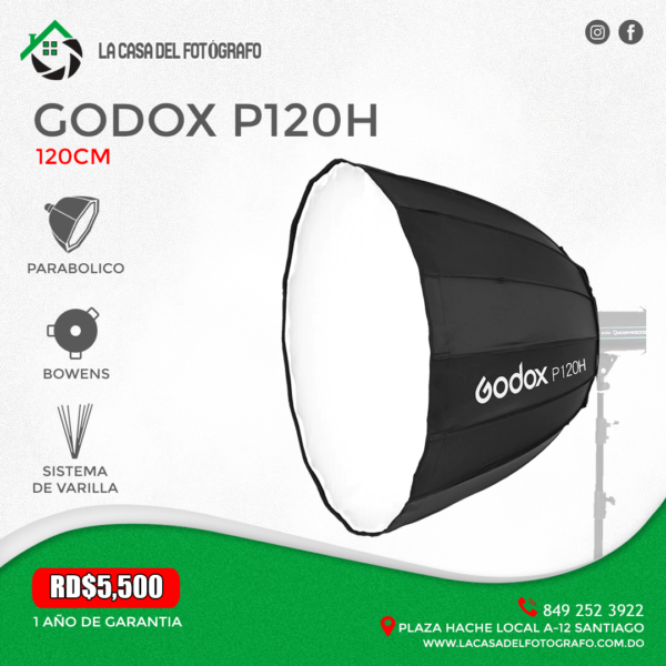 Softbox Godox P120H Parabolico